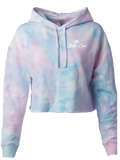 Cotton Candy Sky Crop Top Hoodie