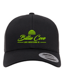 Lake Hoptacong Green on Black Trucker